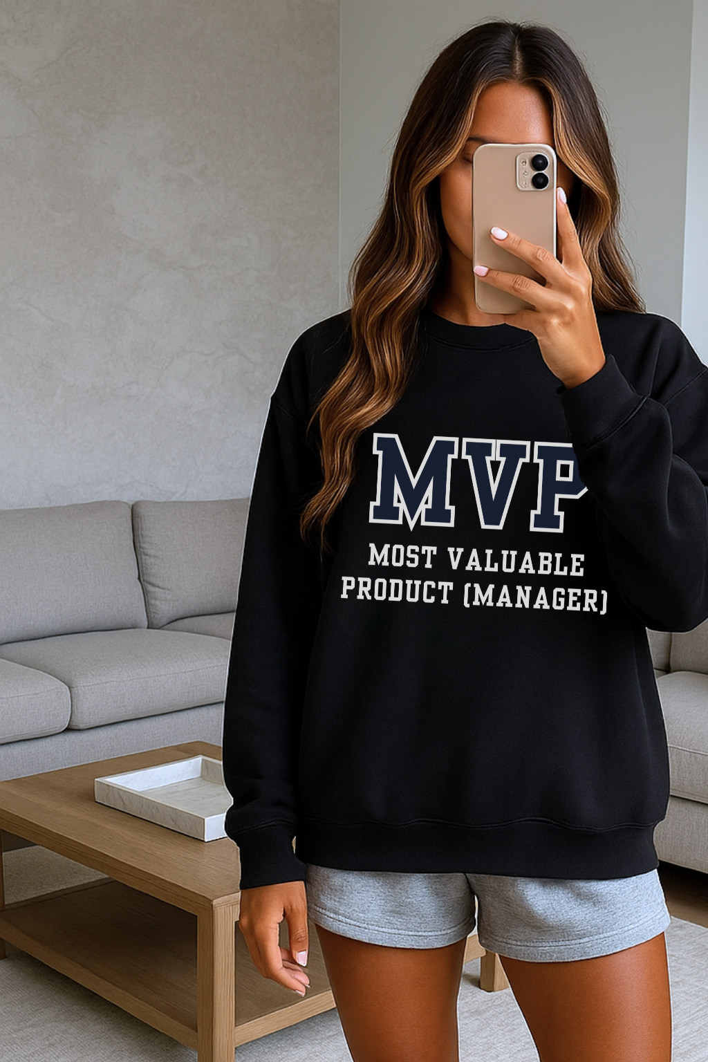 Most valuable product manager varsity sweatshirt in varsity blues