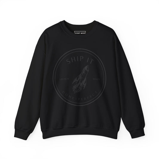 Stealthy ship it heritage logo sweatshirt