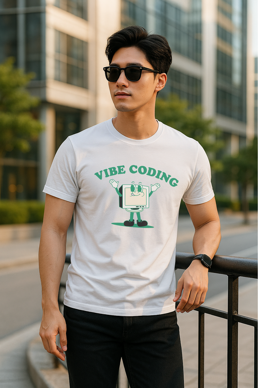 Vibe Coding Vintage Cartoon T-Shirt