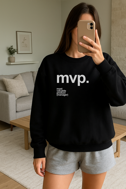Most valuable product manager minimalist sweatshirt